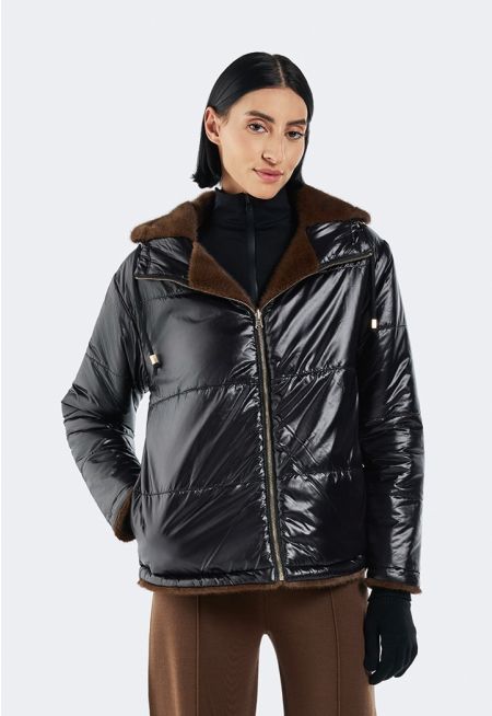 Contrast Double-Faced Jacket