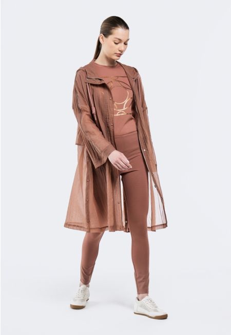 Checked Sheer Jacket