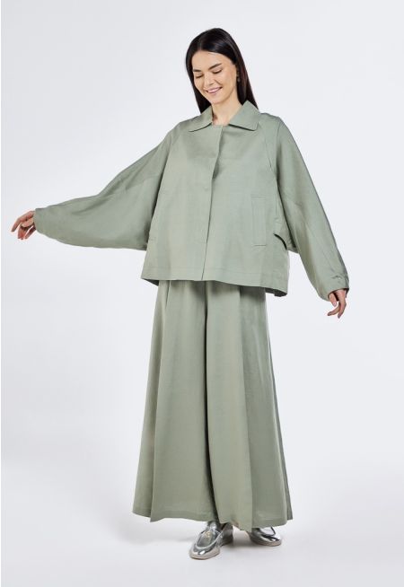 Solid Palazzo Trousers