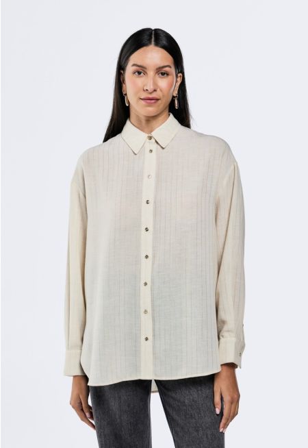 Striped Lurex Shirt