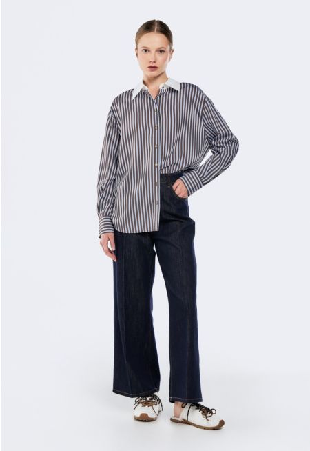 High Waist Straight Cut Jeans