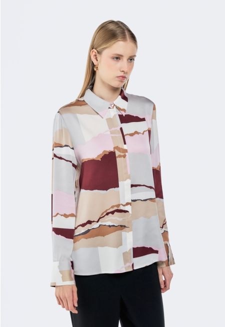 Abstract Print Shirt