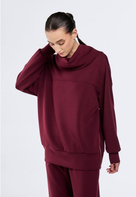 Cowl Neck Sweatshirt 