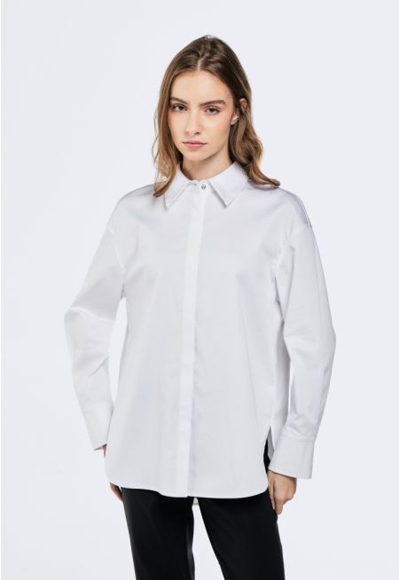 Solid High-Low Shirt