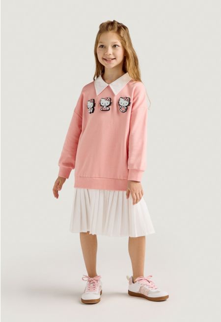 Hello Kitty Velcro Patches Dress