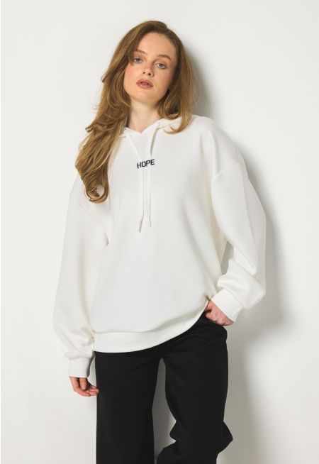 Embroidered Back Hoodie
