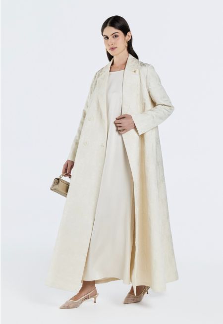 Quilted Jacquard Abaya