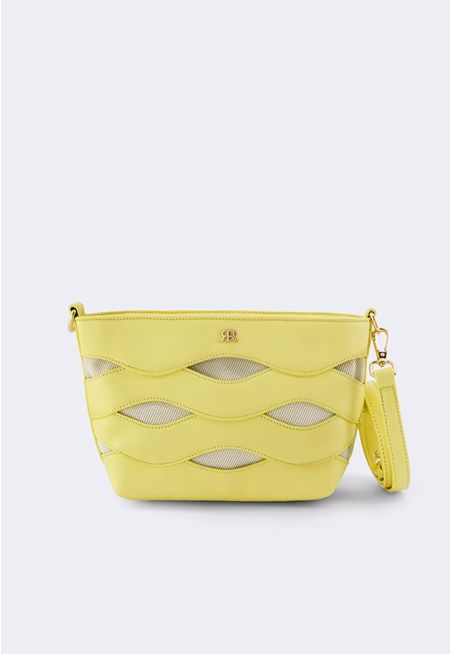 Canvas PU Leather Crossbody Bag