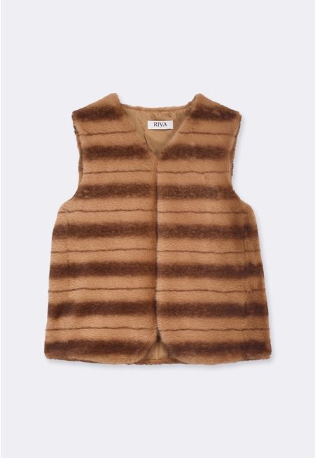 Contrast Striped Vest