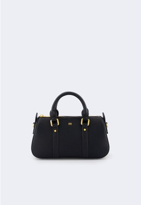 Solid PU Leather Handbag