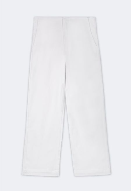 Solid Straight Cut Jeans