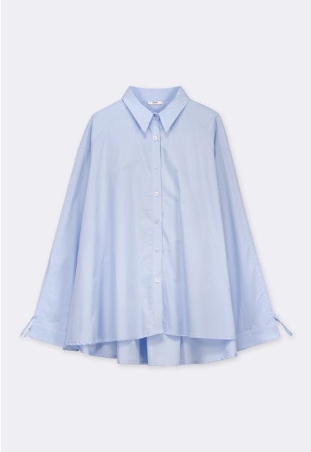 Tent-Style Shirt With Adjustable Sleeves