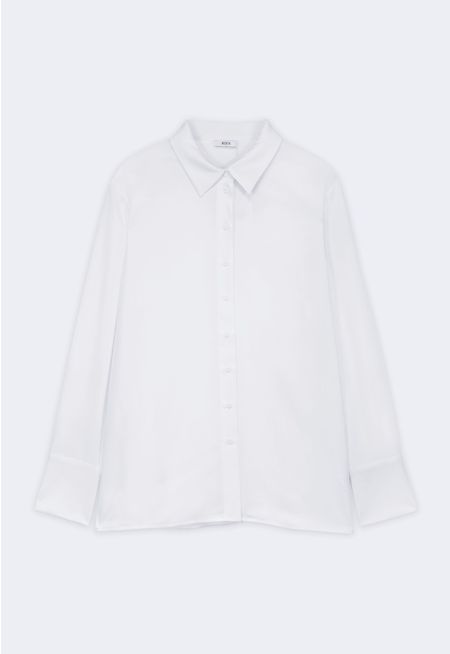 Regular Fit Satin Shirt