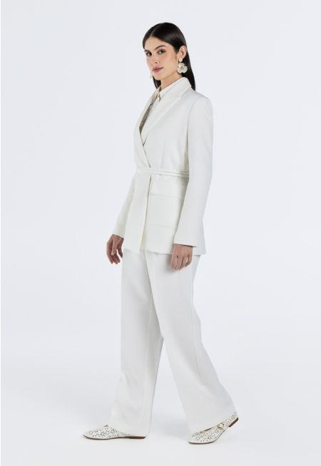 High Waist Pleated Trousers