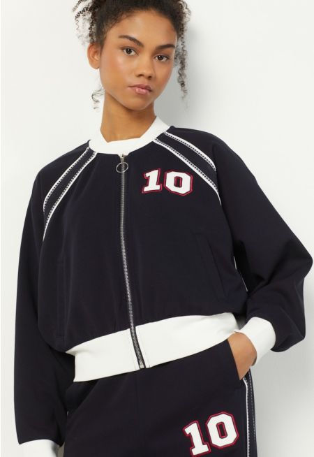 Two Toned Embroidered Jacket