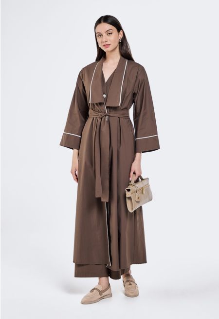 Belted Abaya Vest (3PCS)