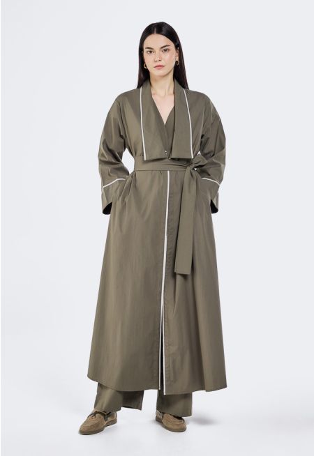 Belted Abaya Vest (3PCS)