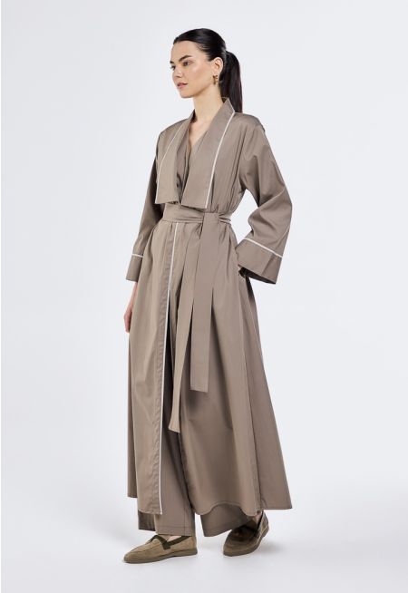 Belted Abaya Vest (3PCS)