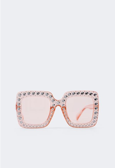 Square Crystal Sunglasses