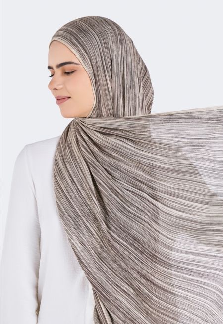 Contrast Textured Hijab