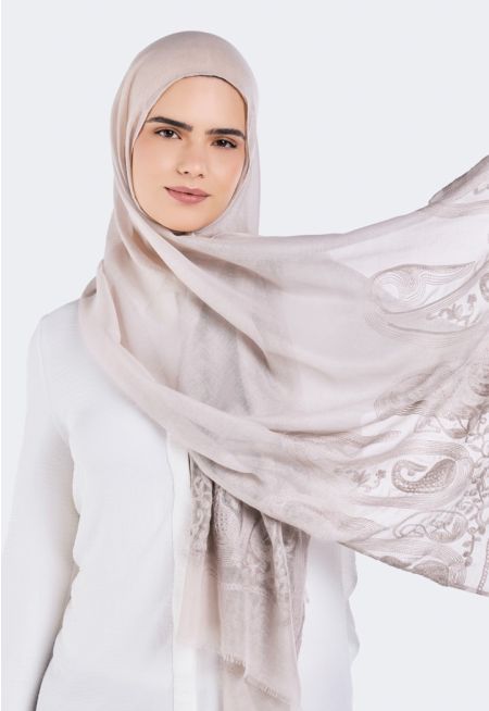 Solid Crinkled Stitched Hijab