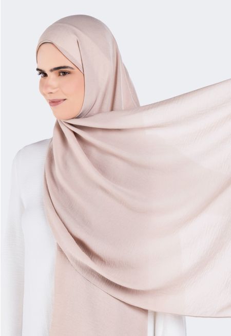 Solid Crinkled Hijab