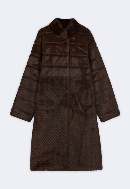 Long Faux Fur Jacket