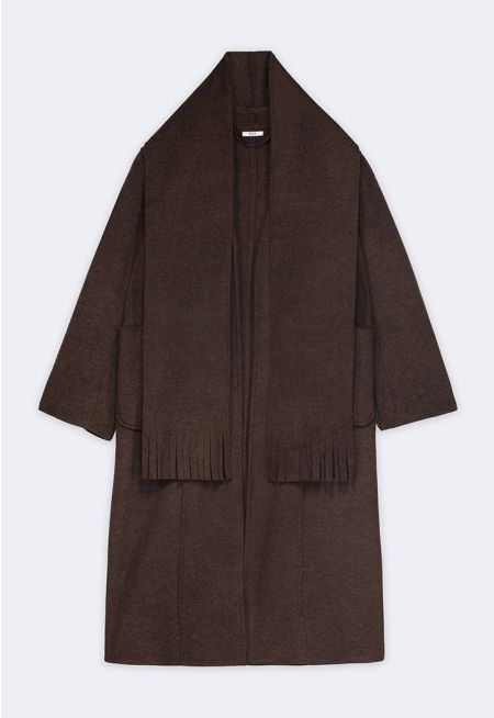 Solid Wool Coat Combo (2PCS)