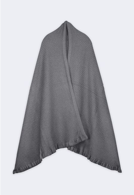 Textured Winter Shawl