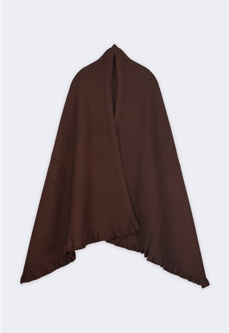 Textured Winter Shawl