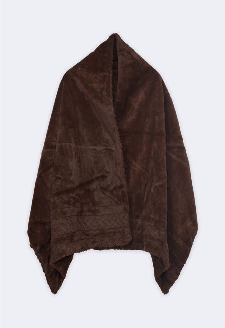 Double Face Faux Fur Shawl