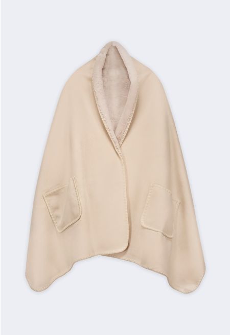 Double Face Fleece Winter Shawl