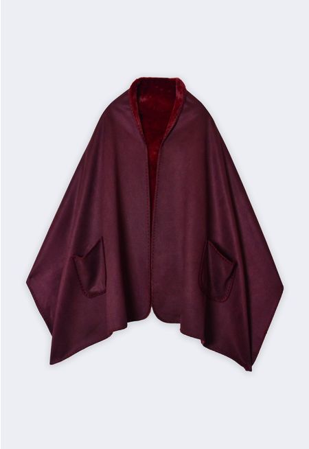 Double Face Fleece Winter Shawl