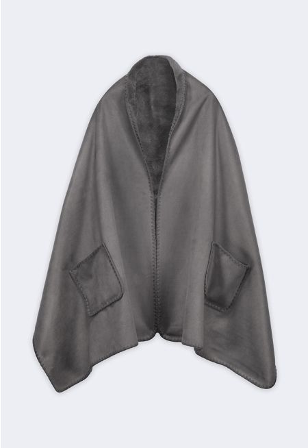 Double Face Fleece Winter Shawl