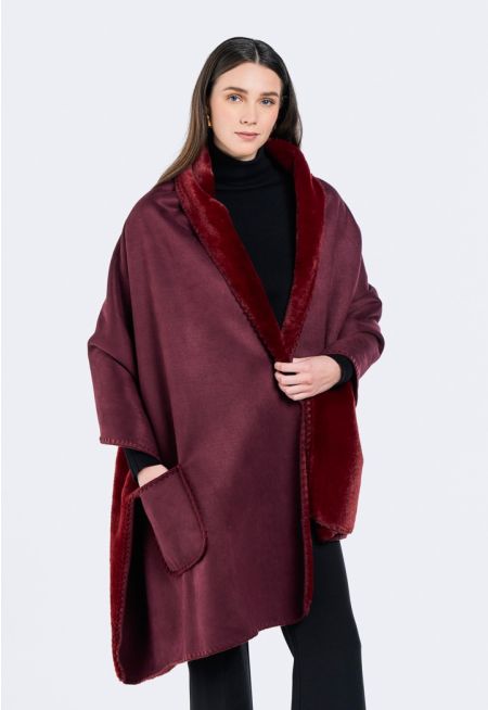 Double Face Fleece Winter Shawl