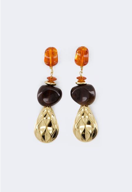 Long Gemstones Earrings