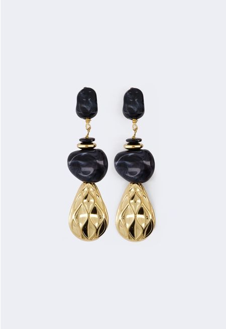 Gemstones Long Earrings