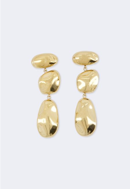 Metallic Abstract Earrings