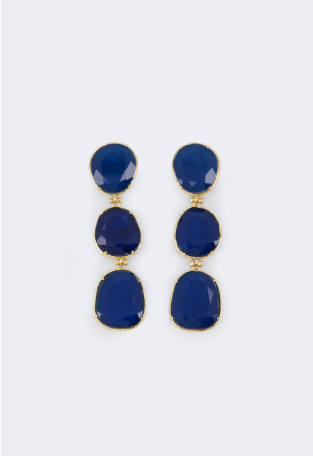 Long Gemstones Earrings