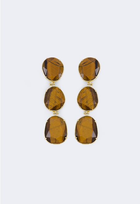 Long Gemstones Earrings