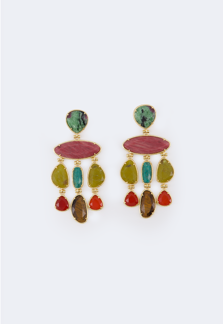 Chunky Multicolor Earrings
