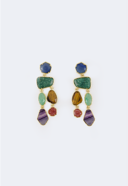 Chunky Multicolor Earrings