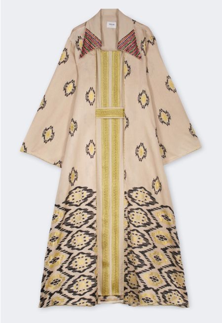 Abaya and Sleeveless Dress Set (2PCS)