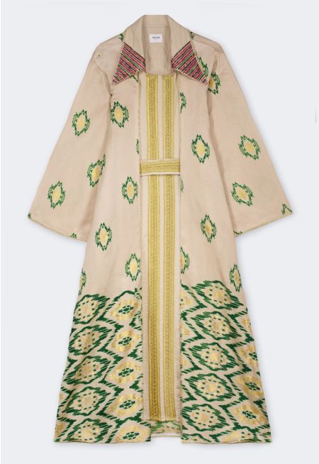 Abaya and Sleeveless Dress Set (2PCS)