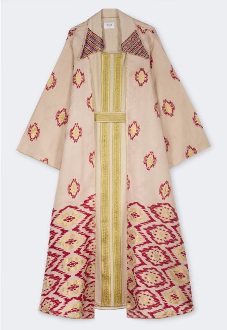 Abaya and Sleeveless Dress Set (2PCS)