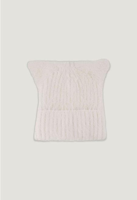Faux Fur Ribbed Hat