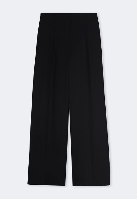 Wide Leg Basics Trousers