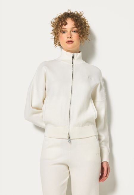 Knitted Zipped Jacket