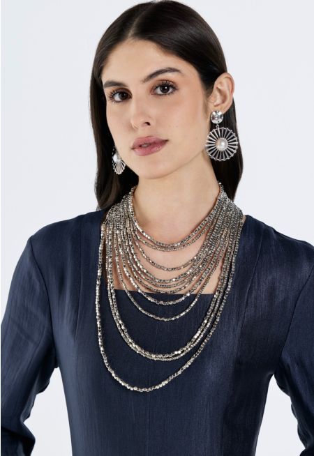 Multilayered Beads Necklace