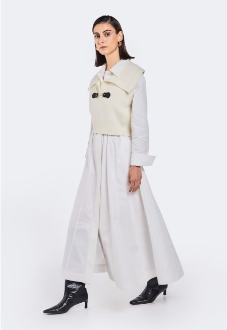 Maxi Dress With Attached Jacket